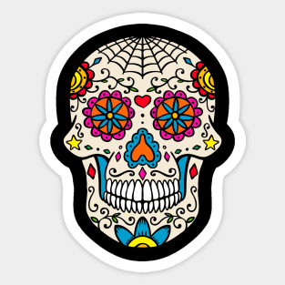 Sugar Skull Illustration Sticker